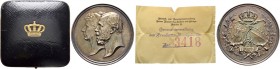 Altdeutsche Münzen und Medaillen. Brandenburg-Preußen. Prinz Albrecht *1837, †1906, ab 1885 Regent von Braunschweig 
Silbermedaille 1889 von O. Schul...