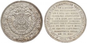 Altdeutsche Münzen und Medaillen. Brandenburg-Preußen. Wilhelm II. 1888-1918 
Silbermedaille o.J. (1895/96) von Lauer, auf die 25-Jahrfeier der deuts...