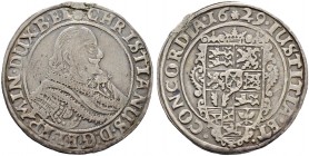 Altdeutsche Münzen und Medaillen. Braunschweig-Lüneburg-Celle. Christian von Minden 1611-1633 
1/2 Taler 1629 -Clausthal-. Ohne (!) Münzzeichen. Welt...