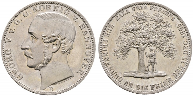 Altdeutsche Münzen und Medaillen. Braunschweig-Calenberg-Hannover. Georg V. 1851...