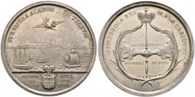 Altdeutsche Münzen und Medaillen. Emden, Stadt. 
Silbermedaille, sogen. Vierziger-Medaille o.J. (graviert 1778), von B.C. van Calker. Gekrönter preuß...