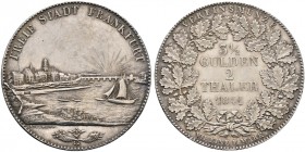 Altdeutsche Münzen und Medaillen. Frankfurt, Stadt. 
Doppelter Vereinstaler 1841. AKS 3, J. 15, Thun 130, Kahnt 181.
feine Patina, minimale Kratzer ...