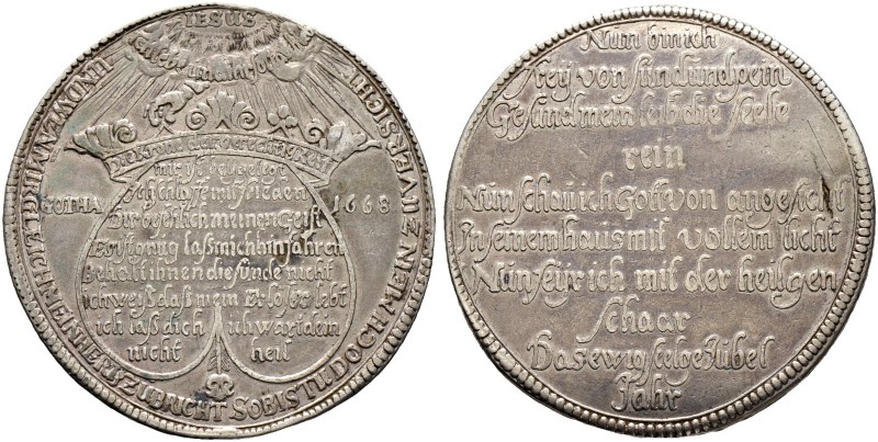 Altdeutsche Münzen und Medaillen. Sachsen-Neu-Gotha. Ernst der Fromme 1640-1675 ...