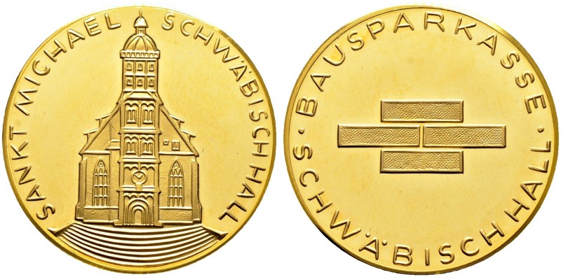 Altdeutsche Münzen und Medaillen. Schwäbisch Hall, Stadt. 
Goldmedaille o.J. (1...