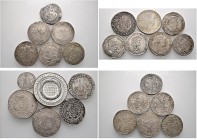 Lots altdeutscher Münzen und Medaillen. 
19 Stücke: SACHSEN. Taler 1540, 1573, 1592, 1595, 1599, 1608 und 1671; 1/2 Taler 1561, 1609, 1637 und 1763; ...