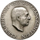 Thematische Medaillen. Medailleure. Bernhart, Josef (1883-1967). 
Einseitige Silbergussmedaille o.J. (1929). Auf den Komponisten, Dirigenten und Gene...
