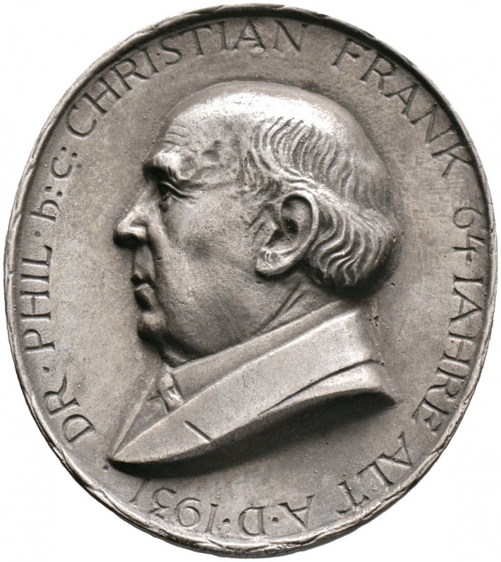 Thematische Medaillen. Medailleure. Bernhart, Josef (1883-1967). 
Einseitige, h...