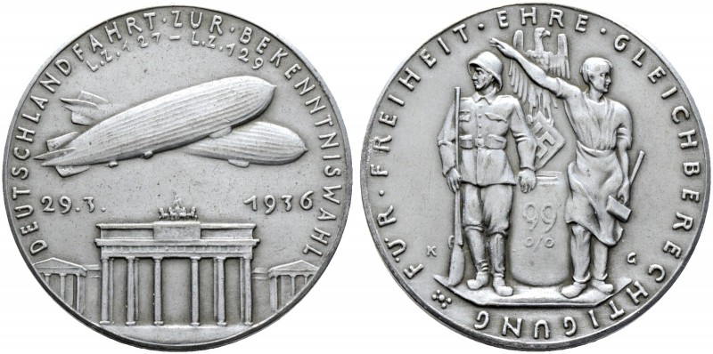 Thematische Medaillen. Medailleure. Goetz, Karl (1875-1950). 
Weißmetallmedaill...