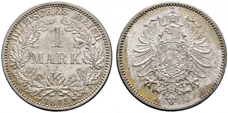 Deutsche Münzen und Medaillen ab 1871. Kleinmünzen. 
1 Mark 1875 A. Ein zweites...