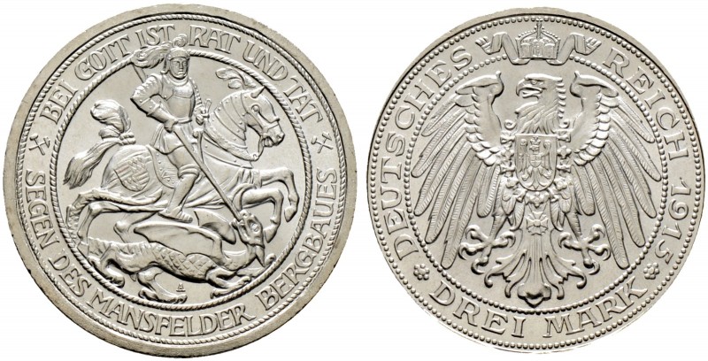 Deutsche Münzen und Medaillen ab 1871. Silbermünzen des Kaiserreiches. PREUSSEN....