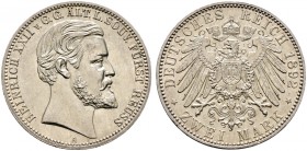 Deutsche Münzen und Medaillen ab 1871. Silbermünzen des Kaiserreiches. REUSS-ÄLTERE LINIE. Heinrich XXII. 1867-1902 
2 Mark 1892 A. 25-jähriges Regie...