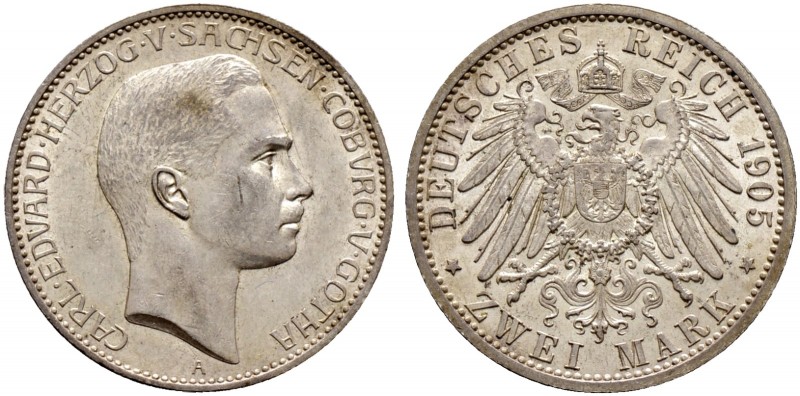 Deutsche Münzen und Medaillen ab 1871. Silbermünzen des Kaiserreiches. SACHSEN-C...