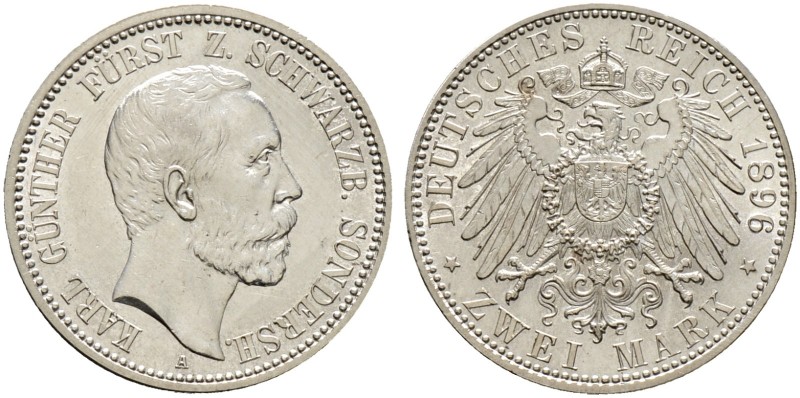 Deutsche Münzen und Medaillen ab 1871. Silbermünzen des Kaiserreiches. SCHWARZBU...