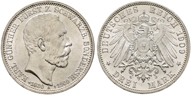 Deutsche Münzen und Medaillen ab 1871. Silbermünzen des Kaiserreiches. SCHWARZBU...