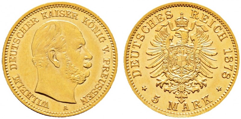 Deutsche Münzen und Medaillen ab 1871. Reichsgoldmünzen. PREUSSEN. Wilhelm I. 18...