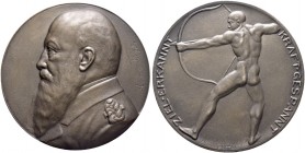 Deutsche Münzen und Medaillen ab 1871. I. Weltkrieg und Inflation. 
Eisengussmedaille o.J. von A. Löwental, auf den Großadmiral Alfred von Tirpitz (1...