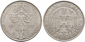 Deutsche Münzen und Medaillen ab 1871. Weimarer Republik. 
5 Reichsmark 1929 E. Meißen. J. 339.
sehr schön-vorzüglich