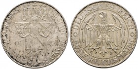 Deutsche Münzen und Medaillen ab 1871. Weimarer Republik. 
5 Reichsmark 1929 E. Meißen. J. 339.
kleine Kratzer, sehr schön/sehr schön-vorzüglich...