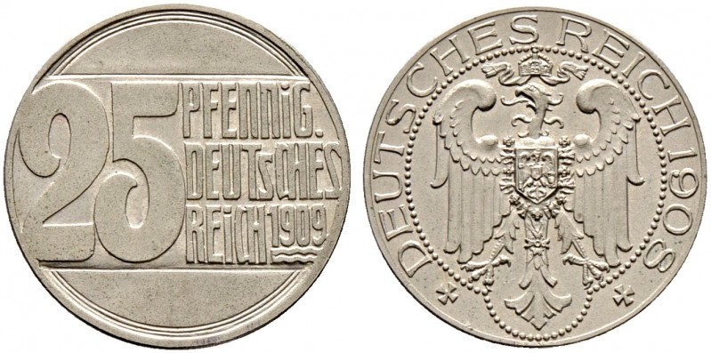 Deutsche Münzen und Medaillen ab 1871. Münzproben des Deutschen Reiches.
25 Pfe...
