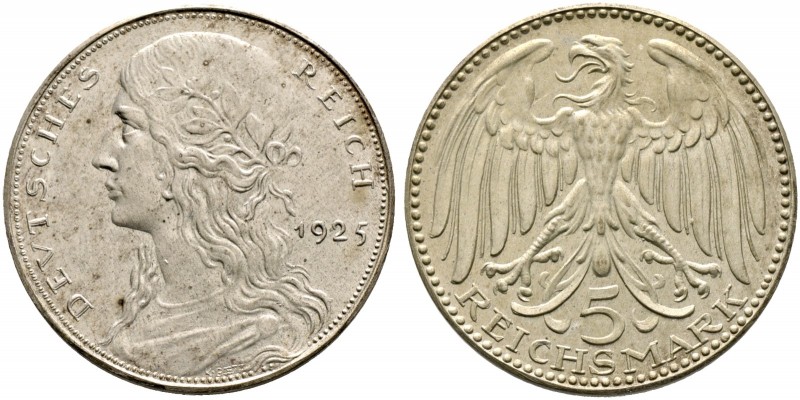 Deutsche Münzen und Medaillen ab 1871. Münzproben des Deutschen Reiches. 
5 Rei...
