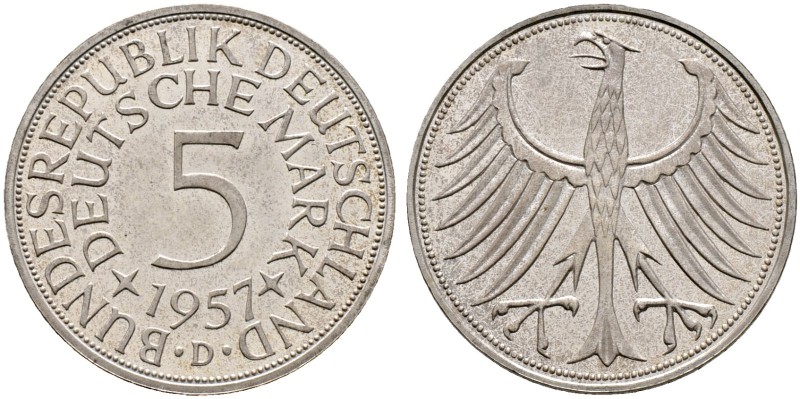 Deutsche Münzen und Medaillen ab 1871. Bundesrepublik Deutschland. 
5 Deutsche ...