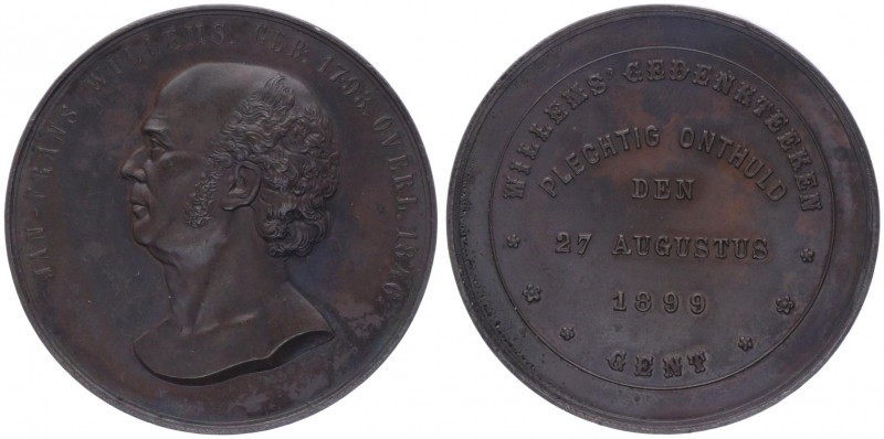Kupfermedaille, 1899
Belgien. auf Jan Frans Willems (1798 - 1846), Schriftstelle...