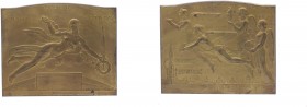 Bronzeplakette, 1935
Belgien. vergoldet, auf die Int. Industrieausstellung in Brüssel.. 172,37g
vz