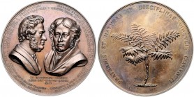 Jan Svatopluk 1791 - 1849
Deutschland. Kupfermedaille, 1791. (o. Sign.) a. d. 100. Geburtstag von Johann Presl am 4. September. Brb. der Brüder im Geh...