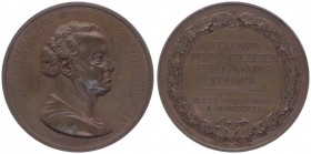 Bronzemedaille, 1821
Deutschland. auf F.L. von Kircheisen (1749 - 1825), Justizminister in Preussen.. 51,21g
stgl
