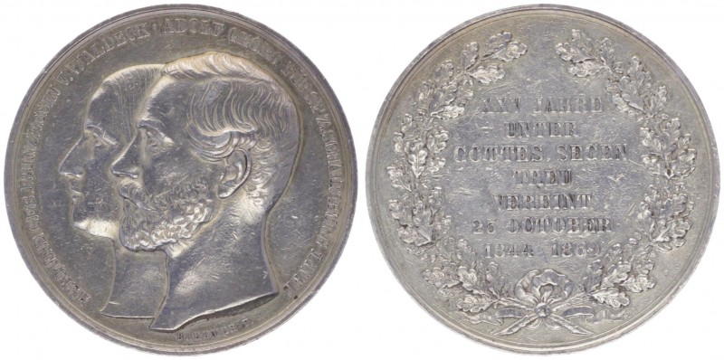 Adolf Georg 1860 - 1893
Deutschland, Schaumburg-Lippe. Silbermedaille, 1869. auf...