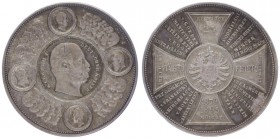 Wilhelm I. 1861 - 1888
Deutschland, Brandenburg-Preußen. Silbermedaille, 1870. zum 25 Jahr Jubil.- Feier des Sieges über Frankreich, Dm 35 mm.
17,00g
...