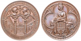 Bronzemedaille, 1879
Deutschland, Kaiserreich nach 1871. Johannei Hamburg.. 34,13g
vz/bfr