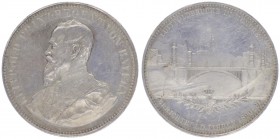 Silbermedaille, 1891
Deutschland, Kaiserreich nach 1871. auf die Liutpoldbrücke.. 34,51g
vz