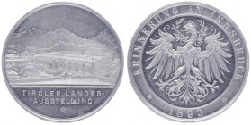 Alumedaille, 1893
Deutschland, Kaiserreich nach 1871. an die Landesaustellung in Innsbruck, von C. Marr, Dm 38 mm.. Wien
6,20g
min. Rf.
vz/stgl