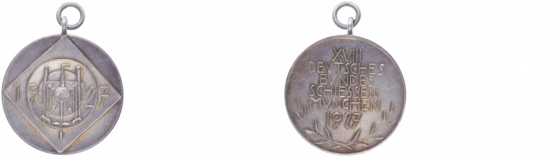 Ag - Schützenmedaille, 1927
Deutschland, Weimarer Republik 1919 - 1933. an Öse, ...