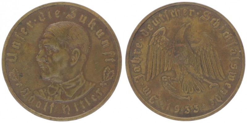 Bronzemedaille, 1933
Deutschland, 3. Reich 1933 - 1945. unsigniert, von O. Glöck...