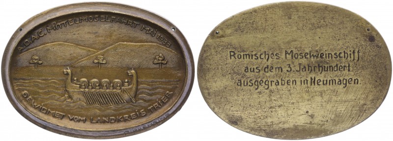 Bronzemedaille, 1933
Deutschland, 3. Reich 1933 - 1945. ovale Bronzmedaille auf ...