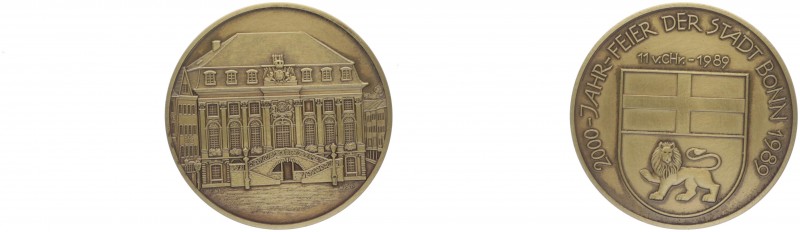 Bronzemedaille, 1989
Deutschland, BRD. 2000 Jahr Feier der Stadt Bonn.. 49,23g
v...