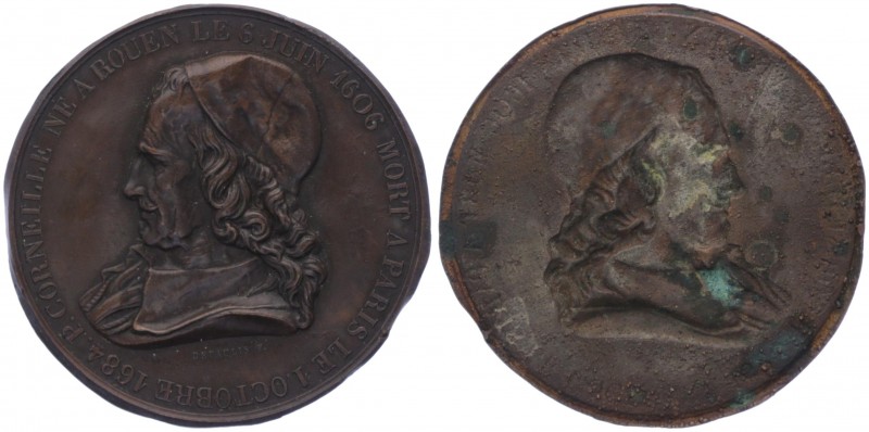 Bronzemedaille, 1892
Frankreich. auf den Mathematiker, Charles Hermite.. 1777,93...