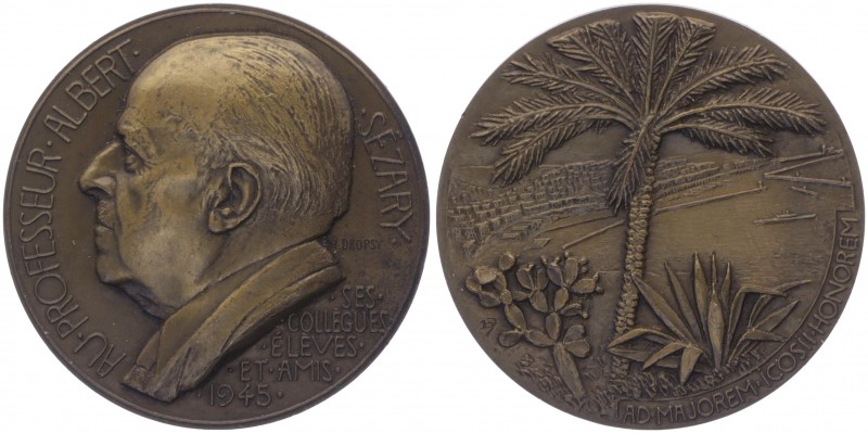 Bronzemedaille, 1945
Frankreich. auf Prof. Albert Sezary, Arzt. 174,36g
vz