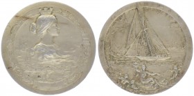 Silbermedaille, o. Jahr
Frankreich. vergoldet, Segelregatta.. 47,03g
min. Randfehler.
vz