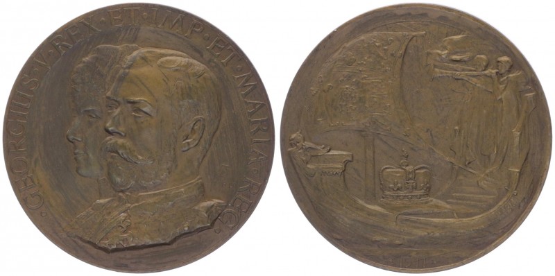 Bronzemedaille, 1911
Großbritanien - England. auf die Krönung von Georg V. und M...