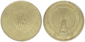Alumedaille, 1855/1896
Großbritanien - England. vergoldet, Hohlmedaille Riesenrad.. 8,96g
vz
