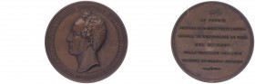 Bronzemedaille, o. Jahr
Italien. auf Vincenco Bellini (1801 - 1835), Musiker.. 76,27g
stgl
