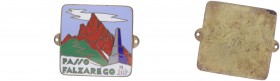 Autoplakette, o. Jahr
Italien. Bronze, emailliert, Passo Falzarego, Lochvorrichtung.. 27,07g
vz