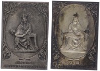 ME - Plakette, o. Jahr
Italien. Maria Weissenstein: versilbert, "Ora pro nobis". 4,16g
vz
