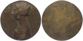 Br - Plakette, o. Jahr
Italien. 18. Jhdt, auf Maria de Mucini.. 189,35g
ss