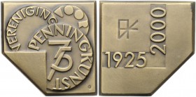 Bronzemedaille, 2000
Niederlande. 75 Jahre Münzprägung. stgl