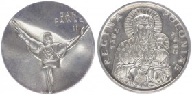 Silbermedaille, 1982
Polen. auf den Besuch des Papstes.. 46,74g
stgl