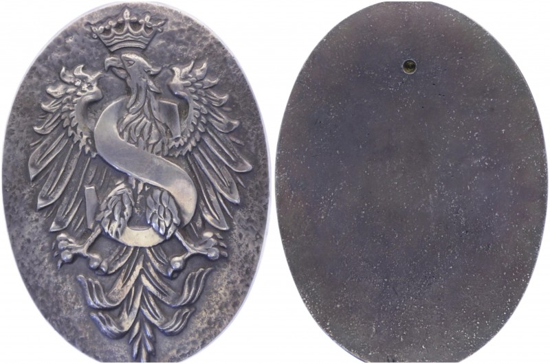 Weißmetallmedaille, o. Jahr
Polen. einseitig, hochoval.. 341,46g
vz